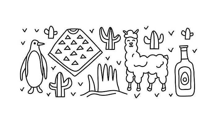 EPS 해외이미지 전통 디자인 포스터 문화 컬러 여행 백그라운드 일러스트 조류 선인장 그래픽 미국 사막 신용카드 그룹 남아메리카 낙서 인쇄 심볼 펭귄 윤곽 손그림 히스패닉 거인 칠레 아보카도 고립 구성 알파카 전국 벡터 해외202309 해외일러스트 식물 동물 북아메리카 과일 아메리카 금융 파일형식