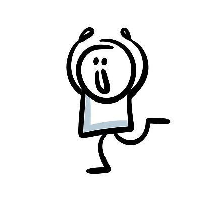 EPS 해외이미지 인물캐릭터 일러스트 한명 사람 달리기 만세 낙서 심플 해외202309 해외일러스트 일러캐릭터 캐릭터 1 모션 파일형식 벡터