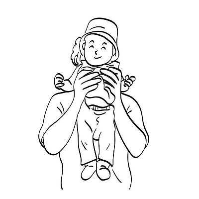 EPS 해외이미지 편집 남자 행복 감정 아들 어린이 일러스트 가족 포옹 주택 함께함 사람 소년 성인 부모 육아 아기 신생아 잡기 아빠 달콤 보호 연결 결합 라인아트 그림 손그림 세대 고립 벡터 해외202309 해외일러스트 선 컨셉 관계 안기 모션 건물 맛 파일형식