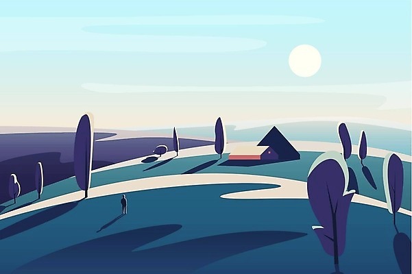 EPS 해외이미지 나무 식물 디자인 배너 계절 꽃 도로 여행 백그라운드 밭 농업 일러스트 자연 하늘 산 주택 야외 건물 그래픽 초록색 파란색 태양 농장 마을 환경 정원 봄 시골 플랫 만화 땅 언덕 유기농 장면 내추럴 수평선 벡터 해외202309 해외일러스트 자연요소 건축물 웰빙 산업 길 컬러 교통시설 생태계 파일형식