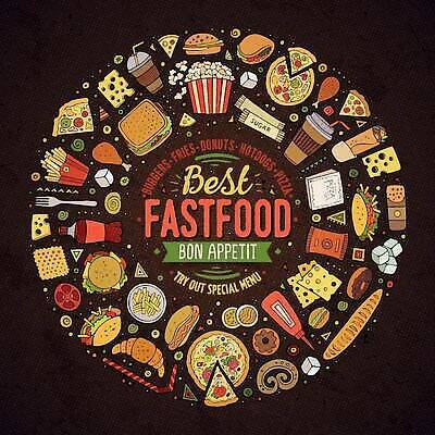 EPS 해외이미지 라이프스타일 디자인 음료 다이어트 토마토 일러스트 추상 디저트 치즈 감자 프레임 피자 패스트푸드 샌드위치 육류 장식 식사 치킨 빵집 튀김 수확 햄버거 원형 낙서 폐기물 상품 만화 심볼 라인아트 오브젝트 메뉴 콜라 코믹 손그림 핫도그 점심식사 사방 치즈버거 항목 해로움 벡터 국경 해외202309 해외일러스트 도형 선 음식 컨셉 무늬 농업 채소 식재료 유제품 서양음식 건강 생활 상점 인스턴트 쓰레기 탄산음료 닭고기요리 파일형식