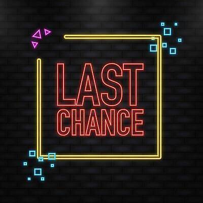 EPS 해외이미지 일러스트 프레임 타이포그라피 사람없음 사각형 기회 네온 마지막 해외202309 해외일러스트 도형 문자 파일형식 벡터