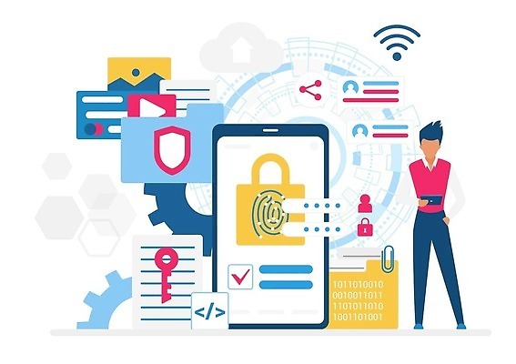 EPS 해외이미지 인터넷 일러스트 비즈니스 자물쇠 안전 노트북 컴퓨터 디지털 공책 자료 웹 정보 네트워크 암호 보호 연결 비밀 서비스 파일 잠금 보안 감염 페이지 시스템 방패 온라인 관리자 데이터베이스 사생활 서버 지문 착륙 사용자 해외202309 해외일러스트 컨셉 문구용품 전자제품 파일형식 벡터