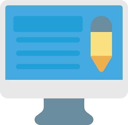 EPS 해외이미지 편집 종이 컨셉 인터넷 일러스트 텍스트 컴퓨터 연필 스크린 모니터 플랫 서비스 문서 실수 온라인 리뷰 오류 벡터 해외202309 해외일러스트 학용품 전자제품 필기구 파일형식