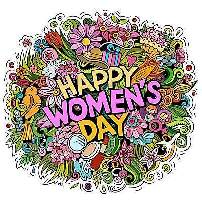 EPS 해외이미지 꽃 일러스트 조류 사람없음 립스틱 낙서 가득함 세계여성의날 팩트 레터링 해외202309 해외일러스트 식물 동물 기념일 화장품 파일형식 벡터
