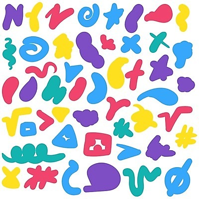 EPS 해외이미지 모양 디자인 일러스트 추상 종류 사람없음 다양 낙서 스케치 손그림 기하학 해외202309 해외일러스트 다수 무늬 미술 파일형식 벡터