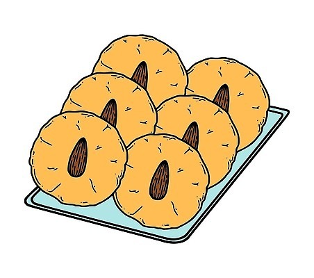 EPS 해외이미지 전통 손 선 음식 컬러 일러스트 디저트 새로움 요리 동양인 쿠키 케이크 일본 축제 중국 등불 축하 낙서 스케치 연도 아몬드 고립 페스츄리 벡터 해외202309 해외일러스트 아시아 빵 컨셉 조명 미술 인종 신체부위 견과류 파일형식