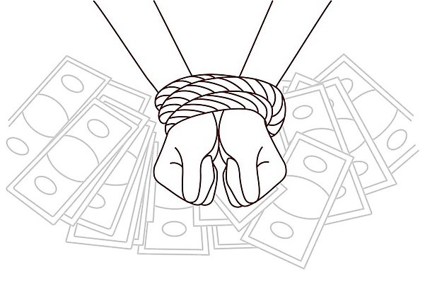 EPS 해외이미지 캐릭터 종이 밧줄 지폐 돈 일러스트 비즈니스 관리 사람 금융 경제 쌓기 달러 절약 속임수 범죄 계획 만화 묶기 그림 경영자 윤곽 이익 수익 뇌물 계산서 월급 대출 그만 부정부패 불법 세금 수입 벡터 해외202309 해외일러스트 일러캐릭터 줄 컨셉 모션 재산 리더 파일형식