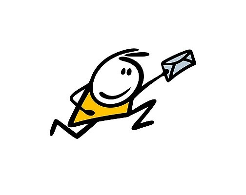 EPS 해외이미지 인물캐릭터 일러스트 한명 사람 낙서 편지 주기 심플 해외202309 해외일러스트 일러캐릭터 캐릭터 1 모션 파일형식 벡터