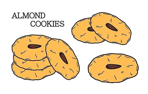 EPS 해외이미지 전통 손 선 음식 컬러 일러스트 디저트 새로움 요리 동양인 세트 쿠키 케이크 일본 축제 중국 등불 축하 낙서 스케치 수집 연도 아몬드 고립 페스츄리 벡터 해외202309 해외일러스트 아시아 빵 컨셉 조명 미술 인종 신체부위 견과류 파일형식