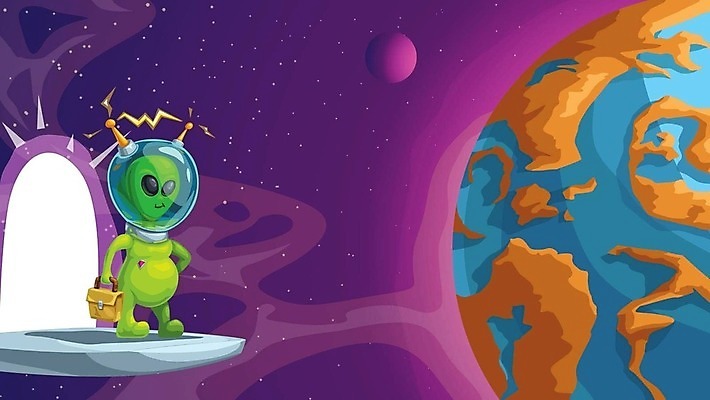 EPS 해외이미지 캐릭터 디자인 별 과학 여행 컨셉 일러스트 미래 생물 그래픽 초록색 빛 여행객 우주 산책 행성 할로윈 외계인 흰색 만화 제비꽃 심볼 사인 코스모스 UFO 은하계 공상 방문 몬스터 초능력 휴머노이드 해외202309 해외일러스트 일러캐릭터 자연요소 꽃 컬러 휴식 사람 미확인물체 로봇 파일형식 벡터