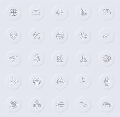 EPS 해외이미지 디자인 별 지구 선 과학 일러스트 하늘 그림자 세트 픽토그램 태양 우주 웹 망원경 행성 회색 인공위성 로켓 우주비행사 외계인 달 원형 우주선 심볼 사인 코스모스 UFO 윤곽 천문학 궤도 고무 발견 목성 UI 혜성 화성 벡터 해외202309 해외일러스트 자연요소 도형 교육 꽃 컬러 인터넷 통신 미확인물체 파일형식