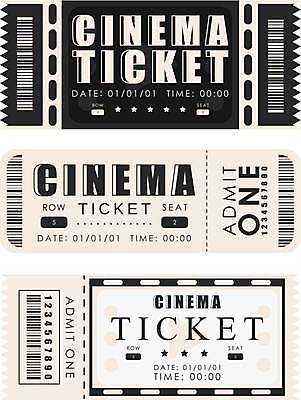 EPS 해외이미지 일러스트 타이포그라피 사람없음 티켓 극장 영화 쿠폰 초대 해외202309 해외일러스트 문자 문화예술 파일형식 벡터