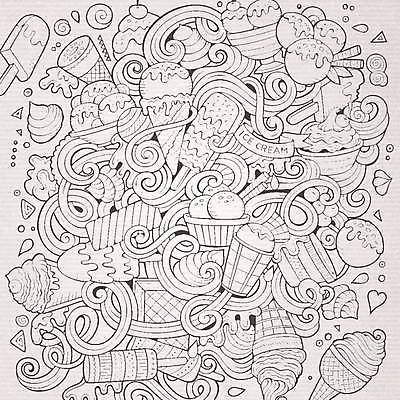 EPS 해외이미지 디자인 어린이 음식 컨셉 패턴 일러스트 유리 추상 아이스크림 디저트 사탕 장식 여름 케이크 초콜릿 냉동 기쁨 추위 체리 막대기 달콤 맛 낙서 만화 스케치 민트 라인아트 크림 오브젝트 손그림 시럽 원뿔 와플 바닐라 캐러멜 디테일 맛있는 해외202309 해외일러스트 도형 계절 감정 선 무늬 과일 재질 미술 사람 허브 파일형식 벡터