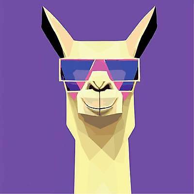 EPS 해외이미지 디자인 일러스트 사람없음 선글라스 팝아트 라마 해외202309 해외일러스트 안경 그림 파일형식 벡터