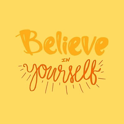 EPS 해외이미지 디자인 일러스트 타이포그라피 사람없음 노란색 믿음 해외202309 해외일러스트 문자 감정 컬러 파일형식 벡터