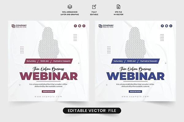 EPS 해외이미지 템플릿 직업 디자인 배너 일러스트 비즈니스 회의 추상 그래픽 사무실 발표 레이아웃 온라인 승진 마케팅 세미나 웨비나 해외202309 해외일러스트 무늬 파일형식 벡터 언택트