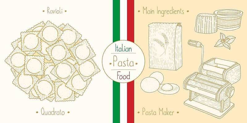 EPS 해외이미지 식물 음식 일러스트 재료 가족 치즈 파스타 건강 요리 주방 식당 계란 식사 이탈리아 빵집 장비 수확 신선 맛 낙서 만화 스케치 밀 허브 정사각형 밀가루 레시피 바질 폭식 라비올리 탄수화물 핸드메이드 홈메이드 맛있는 리코타치즈 해외202309 해외일러스트 도형 유럽 컨셉 농업 관계 유제품 곡류 서양음식 미술 상점 알 가루 만들기 파일형식 벡터