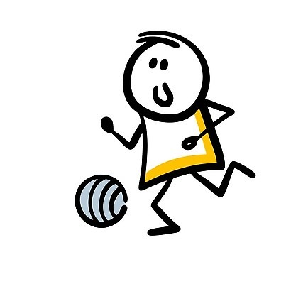 EPS 해외이미지 인물캐릭터 일러스트 공 한명 사람 달리기 낙서 심플 해외202309 해외일러스트 일러캐릭터 캐릭터 1 모션 파일형식 벡터