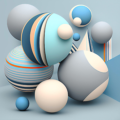 JPG 해외이미지 디자인 예술 선 일러스트 추상 미래 사람없음 파란색 컬러풀 원형 화려 입체 기하학 해외202309 해외일러스트 도형 컬러 컨셉 무늬 파일형식