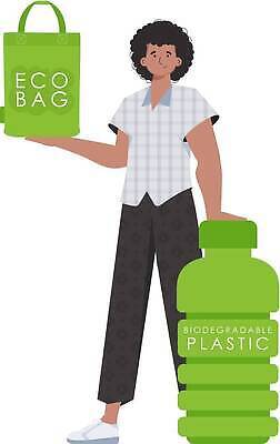 EPS 해외이미지 전신 남자 가방 일러스트 한명 성인 재활용 보호 에코 친환경 페트병 성인남자한명만 해외202309 해외일러스트 1 잡화 컨셉 사람 환경 병_담는 남자한명만 성인남자만 파일형식 벡터