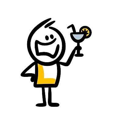 EPS 해외이미지 인물캐릭터 일러스트 한명 들기 사람 칵테일 낙서 심플 해외202309 해외일러스트 일러캐릭터 캐릭터 1 모션 주류 파일형식 벡터