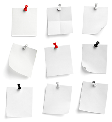 포토 JPG 해외이미지 사람없음 여러개 메모지 압정 흰배경 고정 접기 카피스페이스 해외202309 해외포토 다수 백그라운드 모션 사무용품 공백 흰색 파일형식