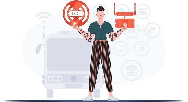 EPS 해외이미지 전신 남자 일러스트 한명 들기 성인 원형 와이파이 사물인터넷 성인남자한명만 해외202309 해외일러스트 도형 1 모션 정보기술 사람 무선인터넷 남자한명만 성인남자만 파일형식 벡터