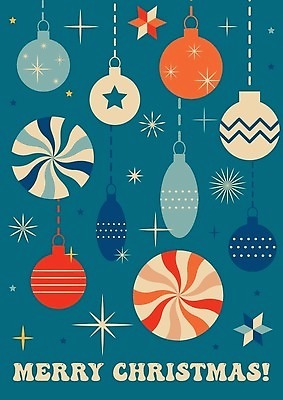 EPS 해외이미지 크리스마스 일러스트 크리스마스카드 사람없음 반짝임 빈티지 청록색 오너먼트 해외202309 해외일러스트 기념일 컬러 컨셉 크리스마스장식 모션 카드_감사 파일형식 벡터