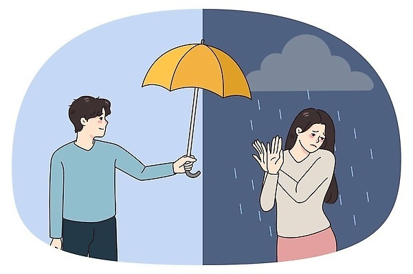 EPS 해외이미지 손 여자 감정 컨셉 일러스트 우산 사람 슬픔 덮개 최고 도움 좌절 고독 거절 불안 고민 그림 공포 윤곽 문제 긴장 소셜 우울증 정신과 지원 트러블 헬프 벡터 동정 심리치료 해외202309 해외일러스트 병원 신체부위 치료 뚜껑 질병 심리 파일형식