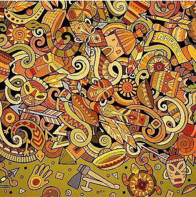 EPS 해외이미지 백그라운드 패턴 일러스트 아프리카 화살 사람없음 뱀 낙서 가득함 활 도마뱀 아프리카건축 아프리카문화 해외일러스트 나라 외국문화 무늬 해외건축 파충류 파일형식 벡터