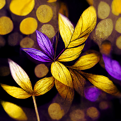 JPG 해외이미지 꽃 백그라운드 일러스트 추상 미술 사람없음 노란색 보라색 그림 해외202309 해외일러스트 식물 컬러 무늬 문화예술 파일형식