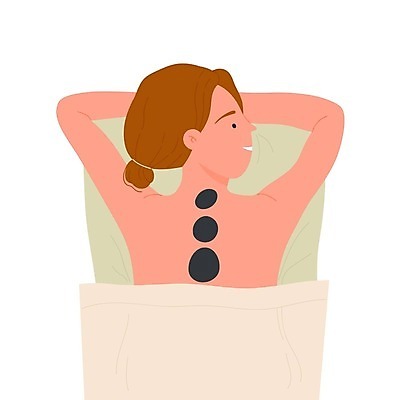 EPS 해외이미지 여자 일러스트 휴식 관리 한명 성인 스파 조약돌 마사지 피부관리 성인여자한명만 해외일러스트 1 컨셉 사람 뷰티 돌_바위 여자한명만 성인여자만 파일형식 벡터