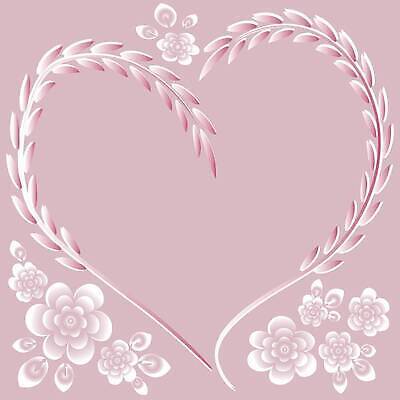 EPS 해외이미지 디자인 꽃 분홍색 백그라운드 일러스트 프레임 사랑 사람없음 하트 해외202309 해외일러스트 모양 식물 감정 컬러 파일형식 벡터