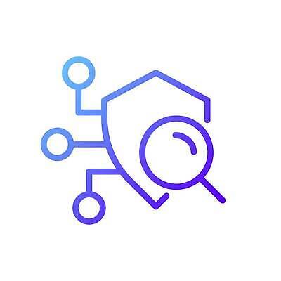 EPS 해외이미지 디자인 선 컬러 컨셉 인터넷 일러스트 미술 경사 파란색 컴퓨터 픽토그램 디지털 자료 웹 정보 네트워크 플랫 보호 사이버 심볼 사인 검색 그림 보안 심플 전자 윤곽 시스템 온라인 고립 소프트웨어 얇은 탐지 프로그램 벡터 해외202309 해외일러스트 문화예술 안전 전자제품 파일형식