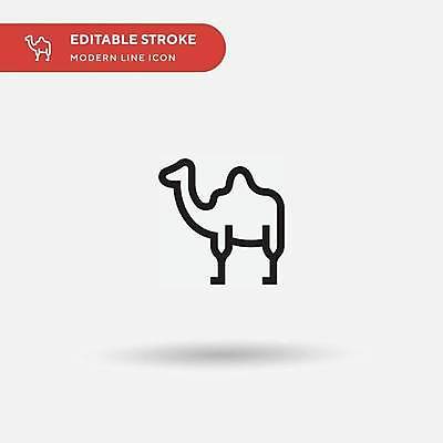 EPS 해외이미지 일러스트 그림자 타이포그라피 사람없음 라인아트 낙타 해외202309 해외일러스트 문자 선 포유류 파일형식 벡터