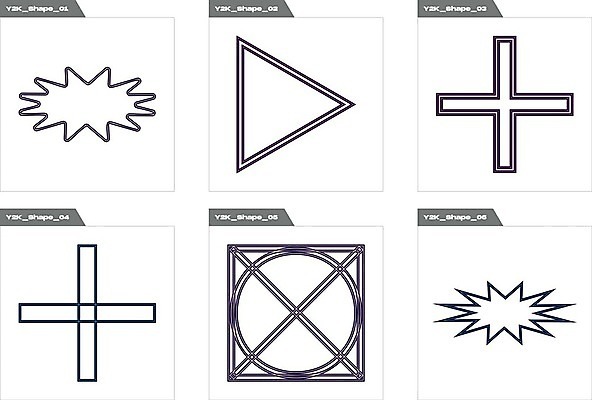 EPS 해외이미지 디자인 일러스트 추상 사람없음 그래픽 세트 사각형 검은색 원형 삼각형 라인아트 기하학 십자모양 해외202309 해외일러스트 모양 도형 선 컬러 무늬 십자 파일형식 벡터