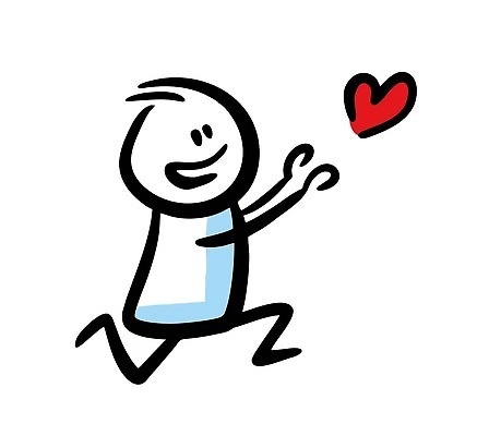 EPS 해외이미지 인물캐릭터 일러스트 한명 사람 달리기 하트 낙서 심플 해외202309 해외일러스트 일러캐릭터 모양 캐릭터 1 모션 파일형식 벡터