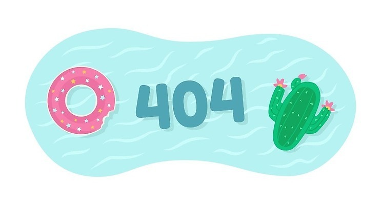 EPS 해외이미지 꽃 별 인터넷 일러스트 모바일 선인장 사람없음 물 도넛 튜브 오류 해외202309 해외일러스트 자연요소 식물 디저트 파일형식 벡터