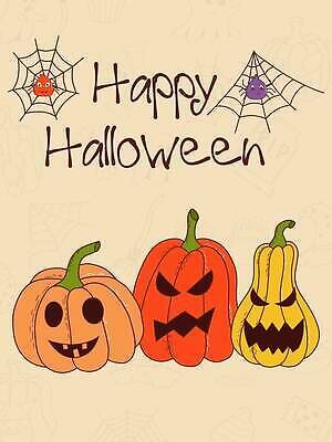 EPS 해외이미지 배너 포스터 일러스트 타이포그라피 사람없음 할로윈 무서움 거미줄 거미 베이지색 잭오랜턴 해외202309 해외일러스트 문자 감정 컬러 곤충 파일형식 벡터