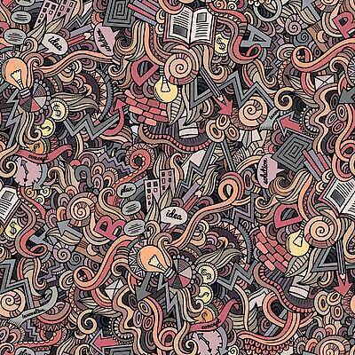 EPS 해외이미지 알파벳 화살표 백그라운드 패턴 일러스트 전구 아이디어 사람없음 책 연필 낙서 가득함 해외일러스트 영어 컨셉 무늬 학용품 필기구 파일형식 벡터