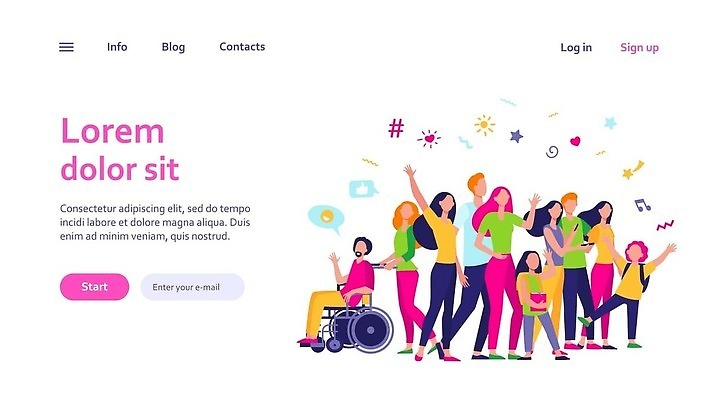 EPS 해외이미지 캐릭터 여자 남자 물결 어린이 컨셉 일러스트 함께함 서기 사람 소년 성인 사회 그룹 플랫 군중 장애인 만화 다문화 커뮤니티 다인종 일반 다민족 고립 다국적 소셜 연대 옛날 인구 통일 회원 벡터 해외202309 해외일러스트 일러캐릭터 모션 인종 사회이슈 장애 공동체 파일형식