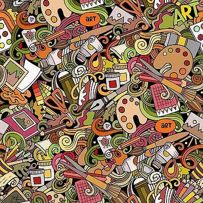 EPS 해외이미지 백그라운드 패턴 일러스트 색연필 미술 사람없음 만년필 물감 붓 팔레트 낙서 가득함 스프레이 도화지 해외일러스트 종이 무늬 문화예술 학용품 펜 미술도구 파일형식 벡터