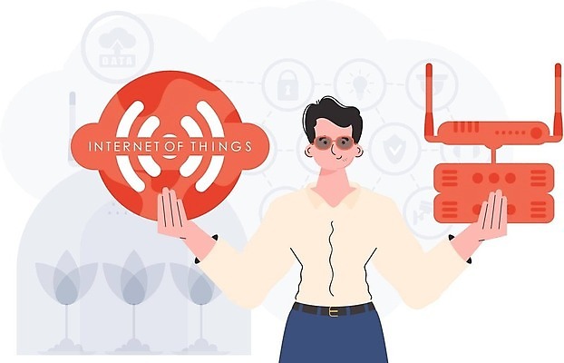 EPS 해외이미지 남자 일러스트 한명 들기 상반신 성인 선글라스 와이파이 사물인터넷 성인남자한명만 해외202309 해외일러스트 1 안경 모션 정보기술 사람 무선인터넷 남자한명만 성인남자만 파일형식 벡터