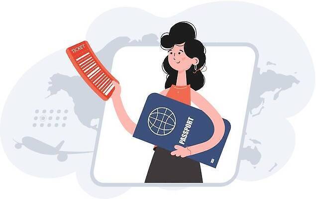 EPS 해외이미지 캐릭터 디자인 여자 행복 지구 여행 컨셉 가방 일러스트 호텔 모바일 휴가 거리 비행기 그래픽 책 스마트폰 스크린 여행가방 티켓 플랫 어플리케이션 서비스 출발 여권 전자 승객 온라인 통과 대패 방법 수하물 해외202309 해외일러스트 일러캐릭터 잡화 감정 항공교통 숙소 대중교통 사람 핸드폰 스마트기기 파일형식 벡터