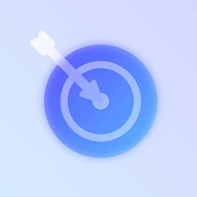 EPS 해외이미지 일러스트 화살 사람없음 파란색 투명 과녁판 목표 글래스모피즘 해외202309 해외일러스트 디자인 컬러 컨셉 파일형식 벡터