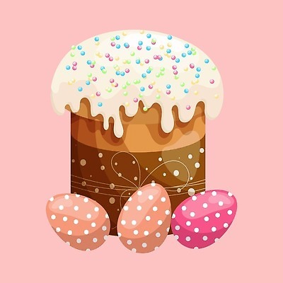 EPS 해외이미지 전통 계절 종교 음식 일러스트 휴가 디저트 장식 컬러풀 과자 케이크 초콜릿 얼음 축제 식사 빵집 축하 대접 달콤 맛 굽기 심볼 크림 부활절계란 페스츄리 핸드메이드 맛있는 해외202309 해외일러스트 자연요소 빵 컬러 컨셉 부활절 상점 계란 구이 파일형식 벡터