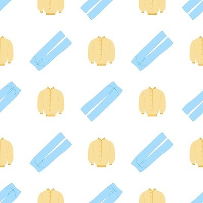 EPS 해외이미지 템플릿 디자인 옷 컨셉 패턴 일러스트 바지 벽지 그래픽 장식 파란색 컬러풀 뷰티 유행 상점 봄 재킷 화려 플랫 우아함 인쇄 천 수집 오브젝트 심플 스타일 벡터 반복 해외202309 해외일러스트 계절 컬러 무늬 하의 외투 직물 파일형식