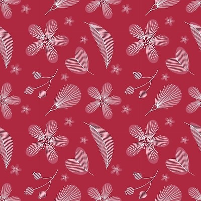 EPS 해외이미지 식물 꽃 잎 패턴 일러스트 미술 장식 빨간색 유행 나뭇가지 직물 낙서 인쇄 자주색 연도 질감 내추럴 이국적 스타일 벡터 해외202309 해외일러스트 나무 컬러 무늬 문화예술 파일형식