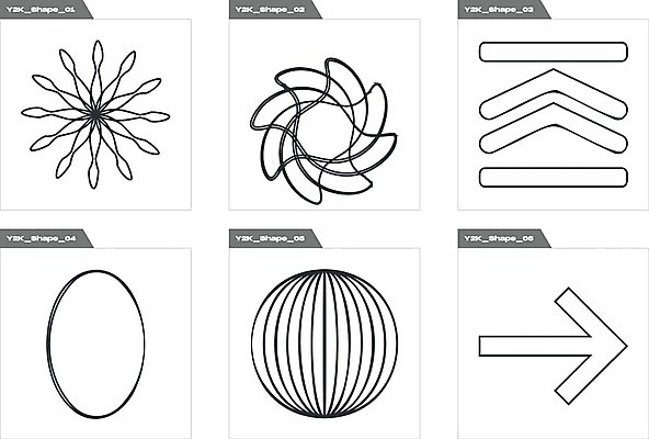EPS 해외이미지 디자인 화살표 일러스트 추상 사람없음 그래픽 세트 검은색 원형 라인아트 기하학 해외202309 해외일러스트 도형 선 컬러 무늬 파일형식 벡터